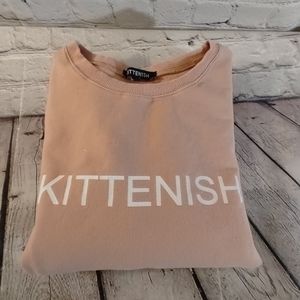 Kittenish Pink Medium Crew Sweatshirt